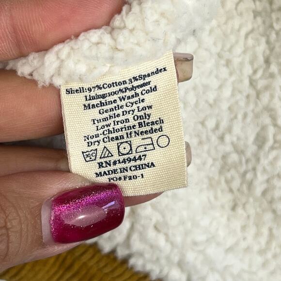 The Normal Brand Demi Corduroy Sherpa Jacket Womens Size XS - Picture 8 of 9